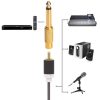 6.35mm 1/4" Male Mono Plug To RCA Female Jack Audio Adapter Connector