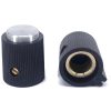 Control Black Knob 16x16mm Shaft Diameter 6.35mm