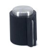 Control Black Knob 16x16mm Shaft Diameter 6.35mm