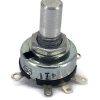 5K OHM Linear Taper Potentiometer On-Off Switch Solder Lugs Round Shaft Dia: 6mm
