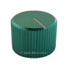 Knurled Aluminum Green Knob Shaft 6.00mm
