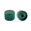 Knurled Aluminum Green Knob Shaft 6.00mm