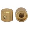 Knurled Aluminum Light Gold Knob 13x15mm