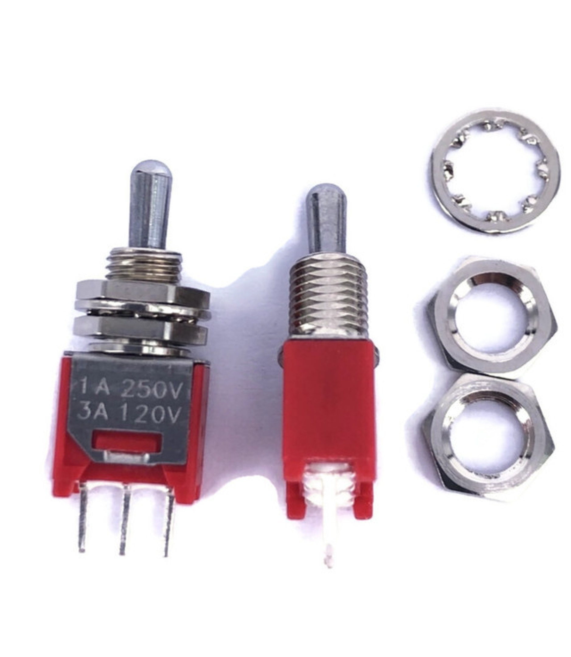 Sub Mini Toggle Switch 2M Series SPDT On-off-On Short Lever PCB Pins