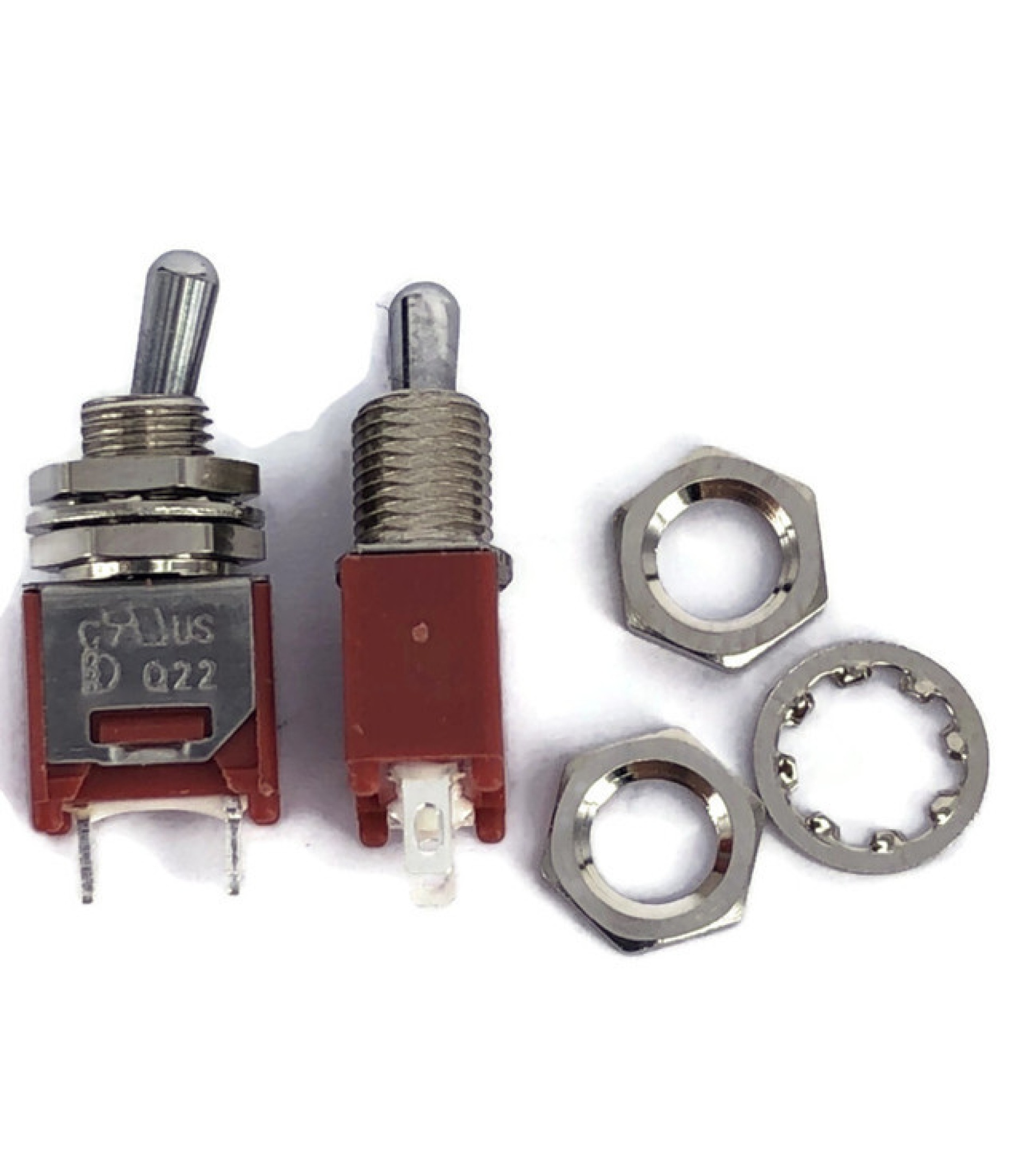 Sub Mini Toggle Switch 2M Series SPST Off-On Short Lever