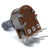 100Electronics 100K OHM Linear Dual Taper Potentiometer Spline Shaft PCB Mount