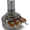 2K OHM Logarithmic Taper Potentiometer PCB Mount Round Shaft Dia: 6.35mm