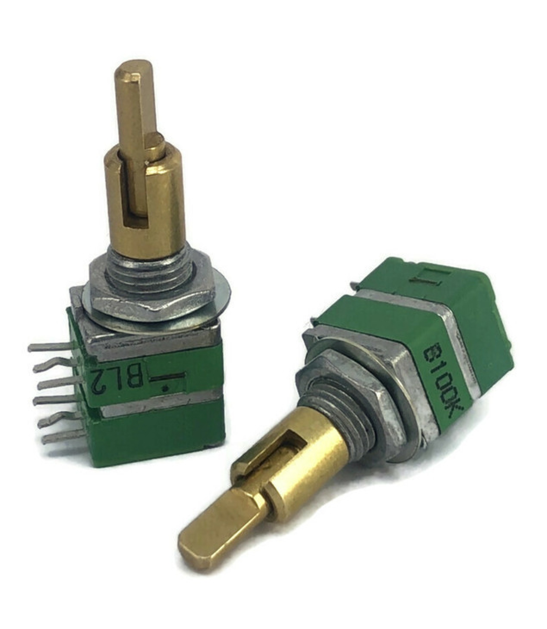 A-5723-2.jpg 100K OHM Linear Dual Taper Potentiometer D Shaft PCB 9mm