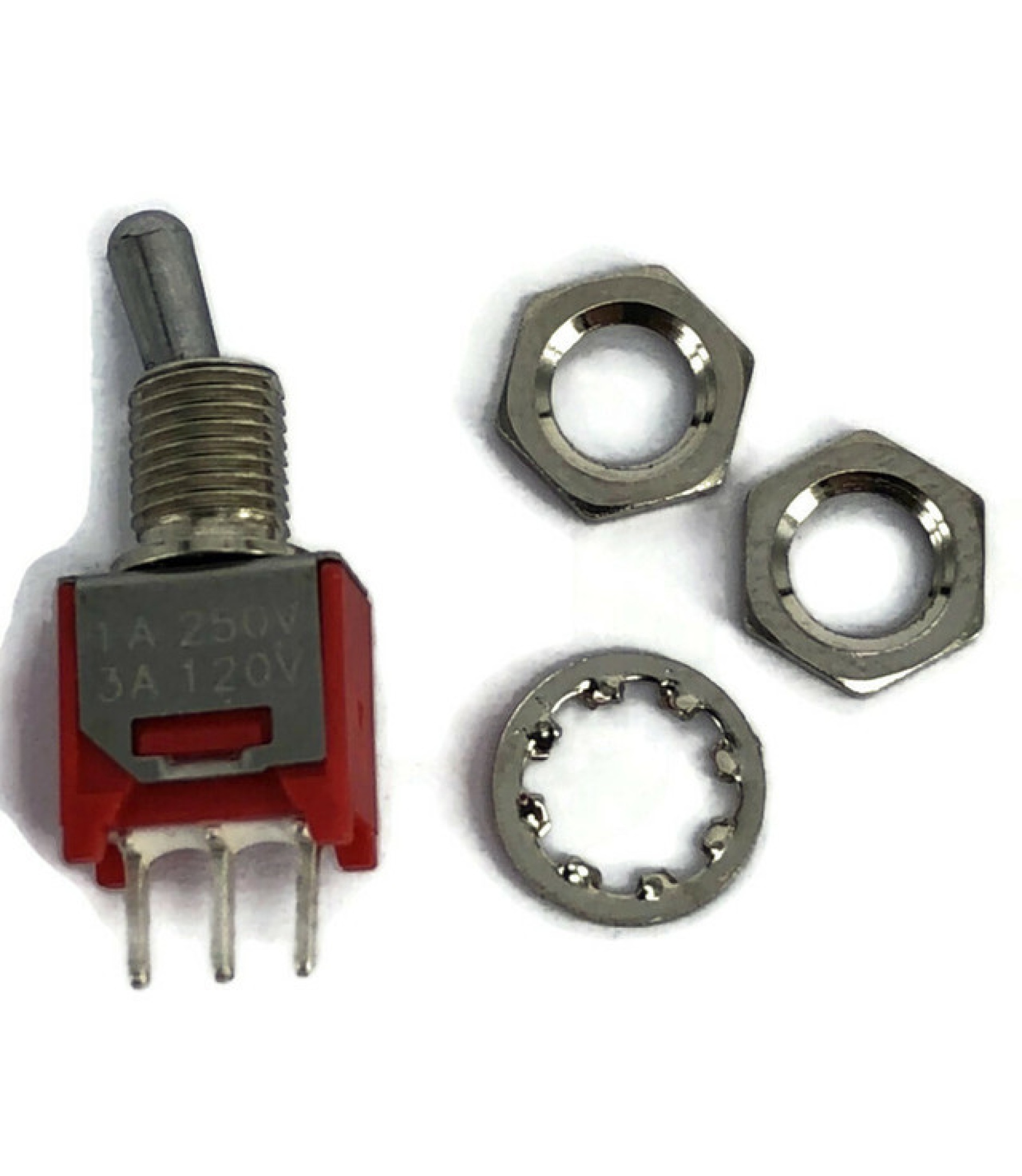 Sub Mini Toggle Switch 2M Series SPDT On-On Short Lever PCB Pins