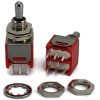 Sub Mini Toggle Switch 2M Series DPDT On-Off-On Short Lever PCB Pins