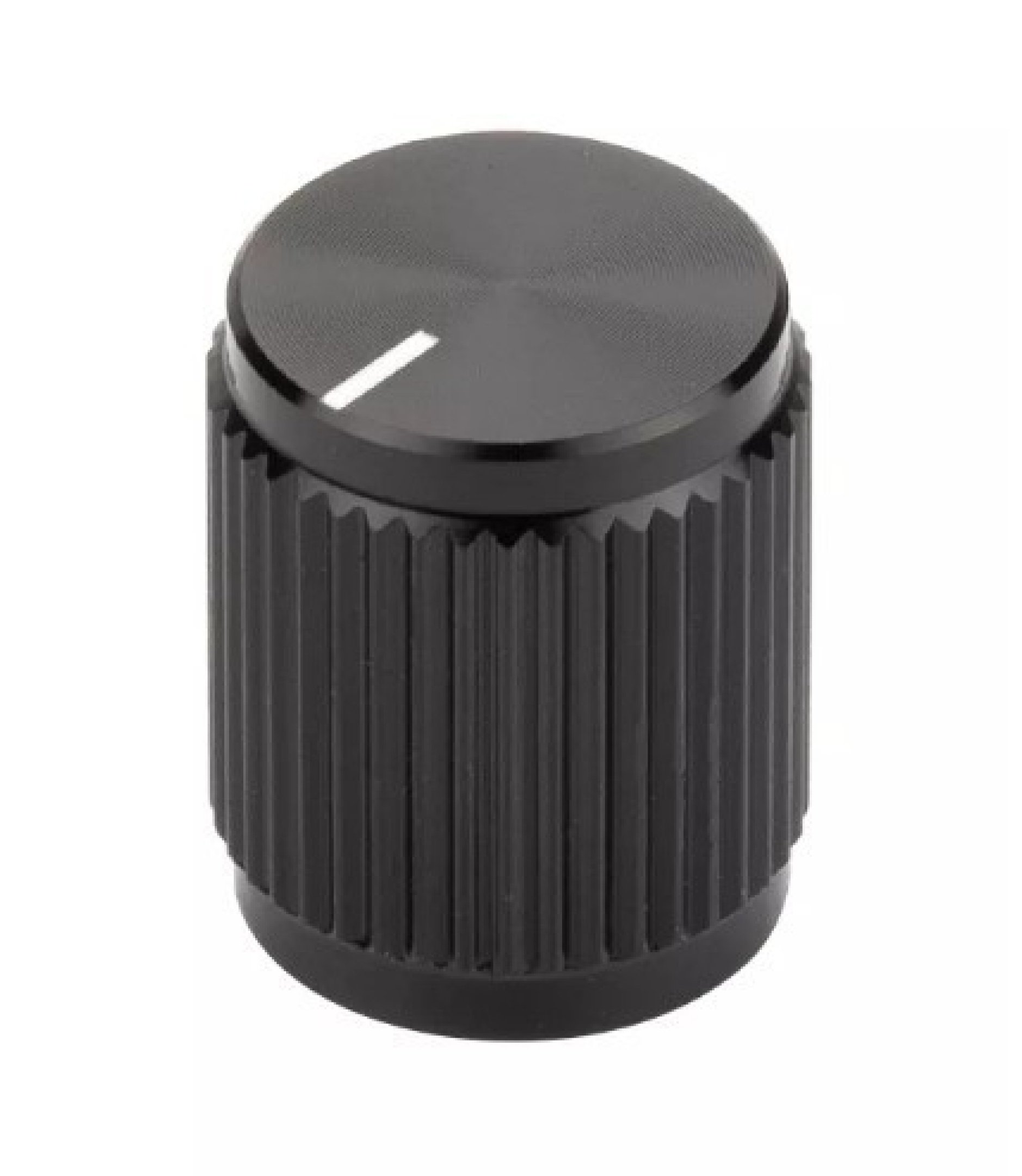 Aluminum Control Knurled knob 13x16mm Shaft Hole 6.4mm Black Color