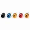 Aluminum Control Knurled knob 13x16mm Shaft Hole 6.4mm Yellow