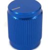 A-5764.jpg Aluminum Control Knurled knob 13x16mm Shaft Hole 6.4mm Blue
