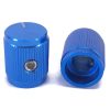A-5764-2.jpg Aluminum Control Knurled knob 13x16mm Shaft Hole 6.4mm Blue