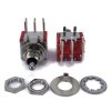 Mini Toggle Switch 1M Series DPDT On-On-On Short Handle right angle