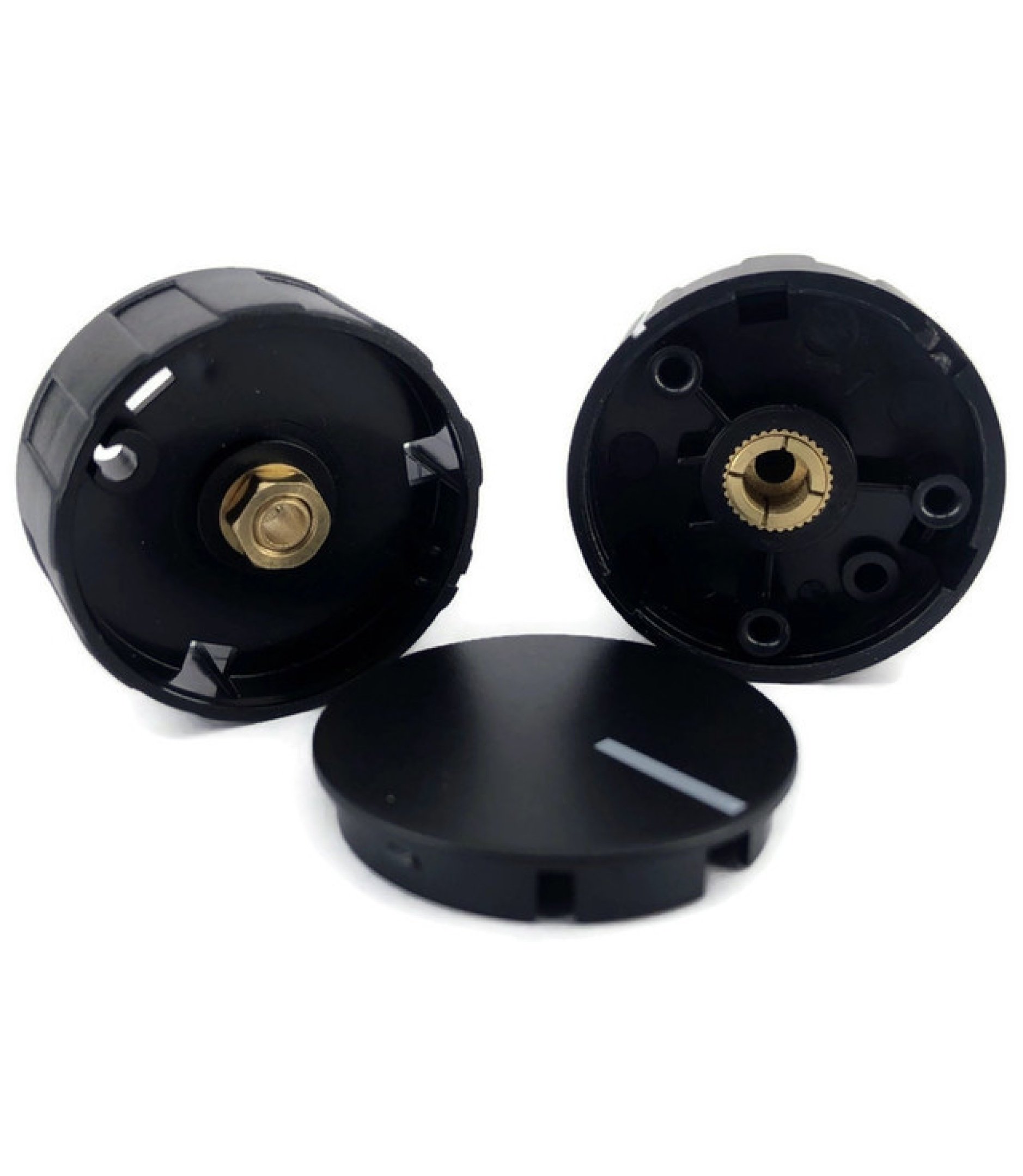 A-5964-3.jpg ABS Plastic Black Knob 39X17mm shaft hole:6.4mm