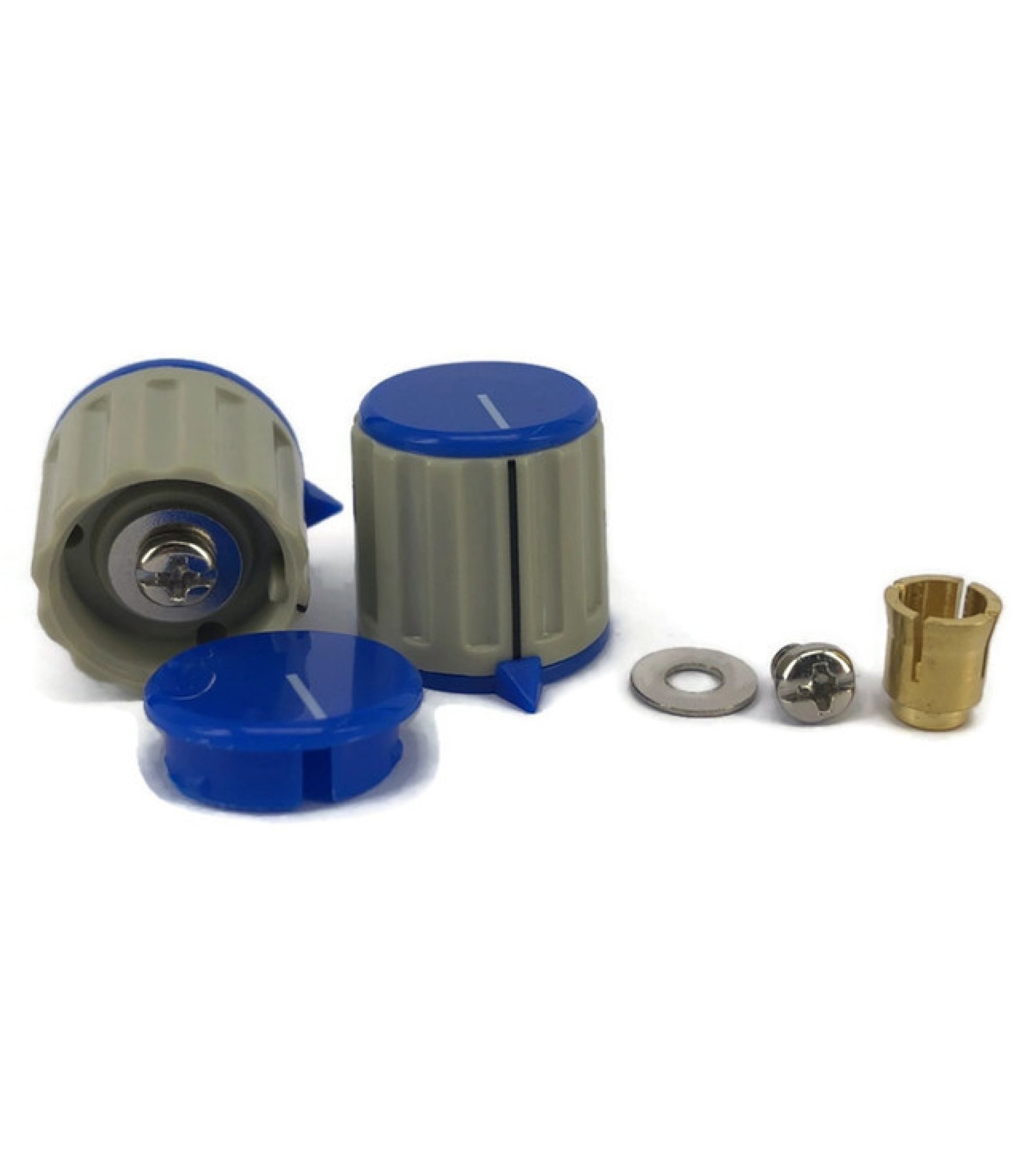 Amplifier Gray Knob Blue top 25X20mm shaft hole 6mm