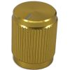 Aluminum Control Knurled knob 13x16mm Shaft Hole 6.4mm Gold