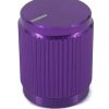 Aluminum Control Knurled knob 13x16mm Shaft Hole 6.4mm Purple