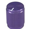 Aluminum Control Knurled knob 13x16mm Shaft Hole 6.4mm Purple