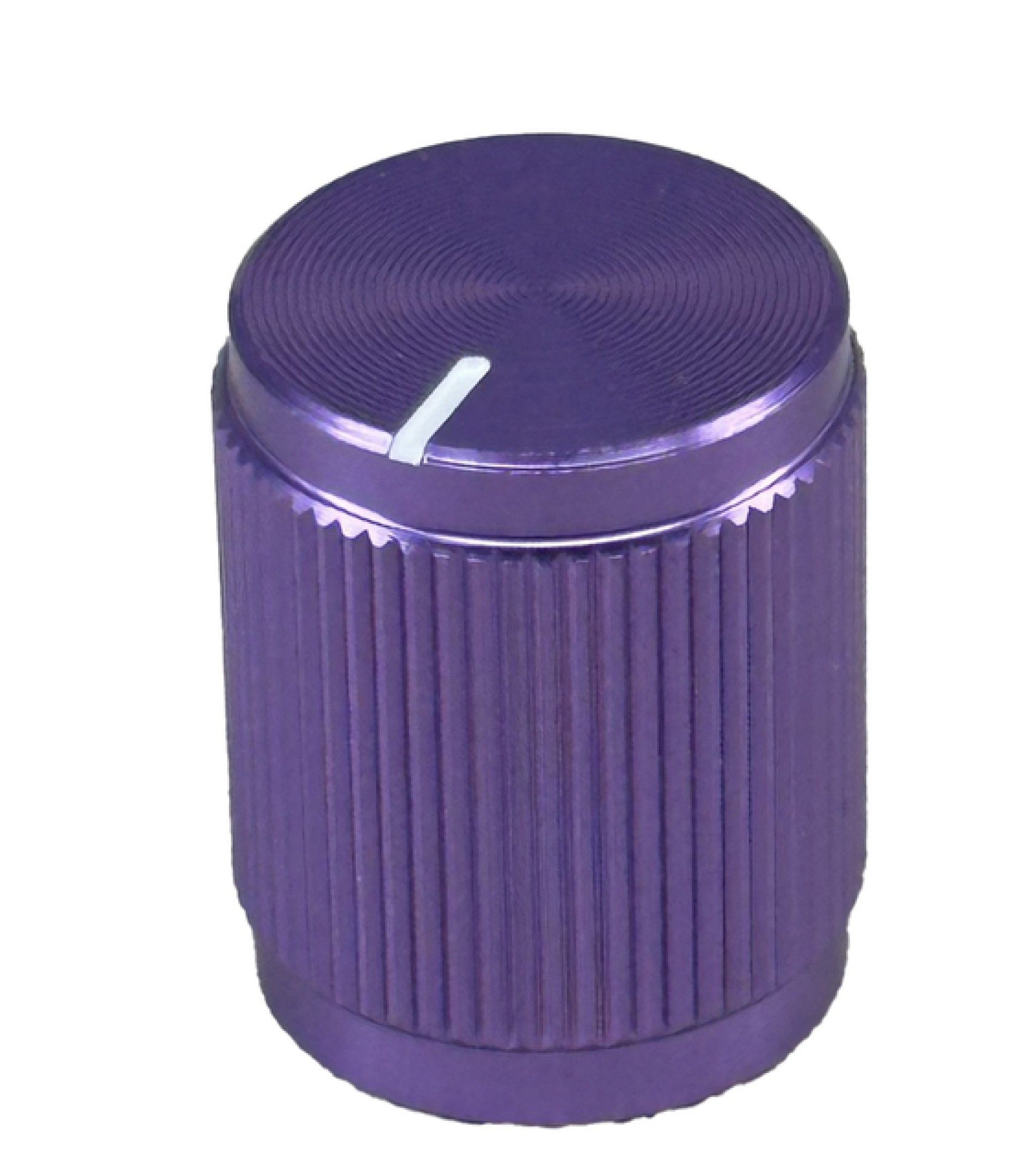 Aluminum Control Knurled knob 13x16mm Shaft Hole 6.4mm Purple