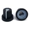 Black knob White Pointer 16x14mm shaft hole 6x18T