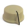 Cream knob 29x13mm shaft hole 6.40mm
