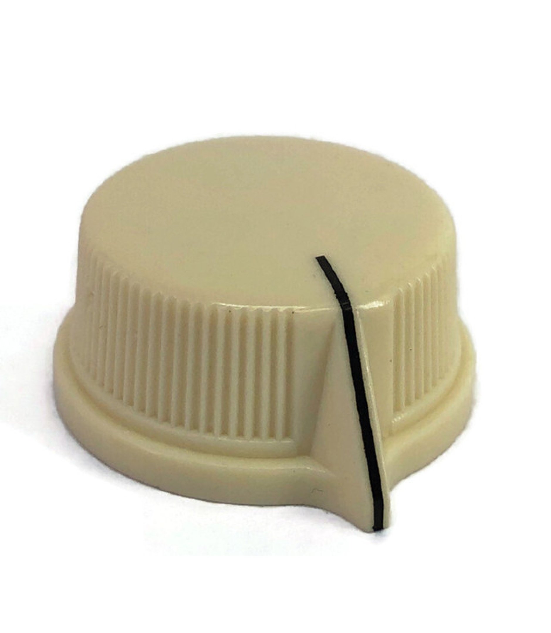 Cream knob 29x13mm shaft hole 6.40mm