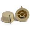 Cream knob 29x13mm shaft hole 6.40mm
