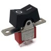 Mini Rocker Switch ON-OFF-ON SPDT Black Actuator with Marking