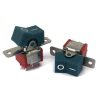 Mini Rocker Switch ON-ON DPDT Green Actuator with Marking