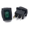 Waterproof Rocker Switch Green ON/OFF SPST Panel Mount LAMP 12V