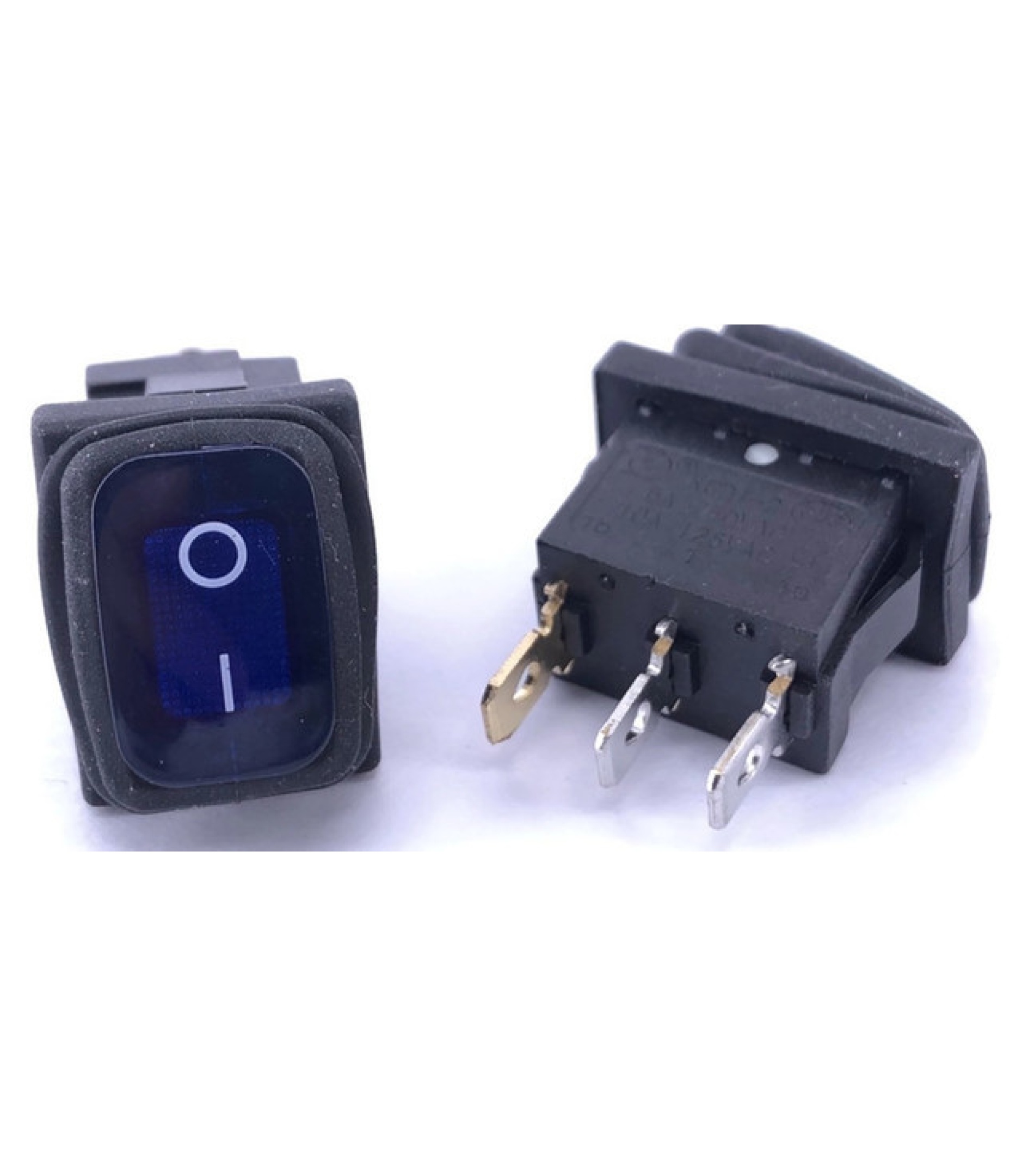 Waterproof Rocker Switch Blue ON/OFF SPST Panel Mount LAMP 12V