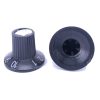 Black Knob Silver top with White Numbering 1 to 10 23x18mm Shaft 6x18T