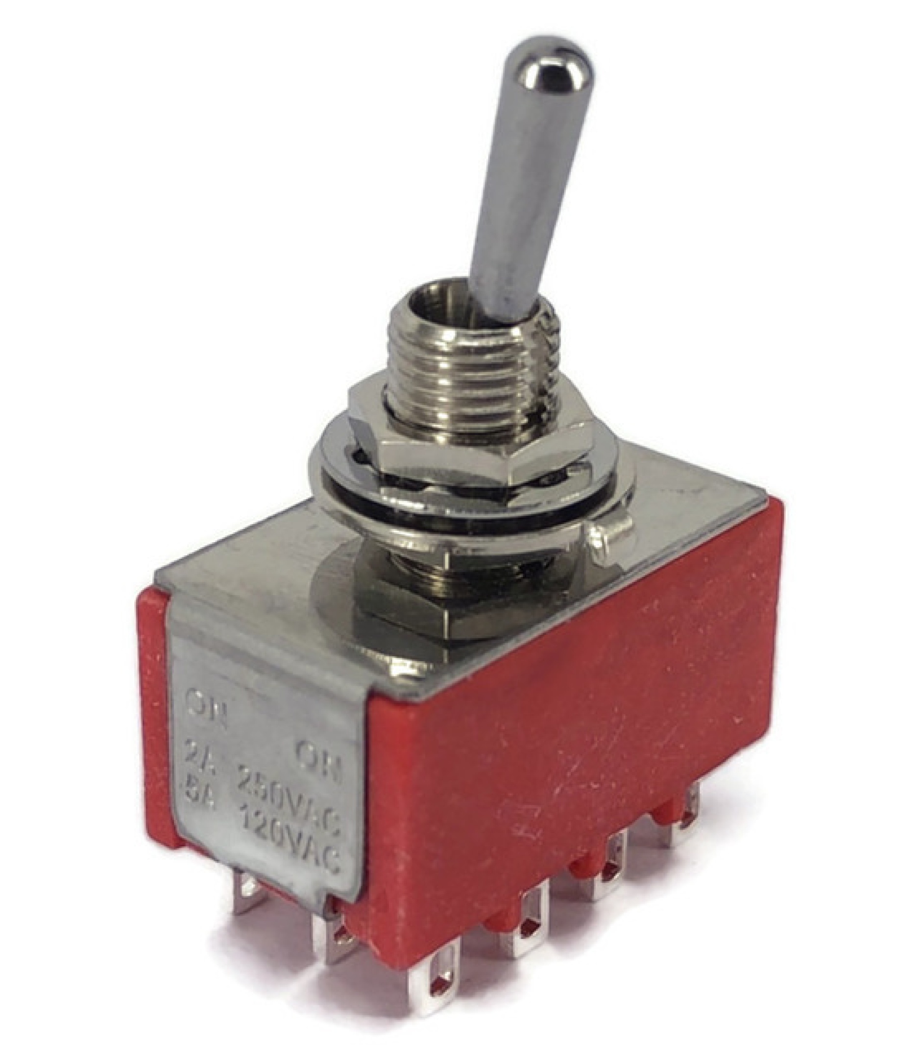 Mini Toggle Switch 1M Series 4PDT On-On