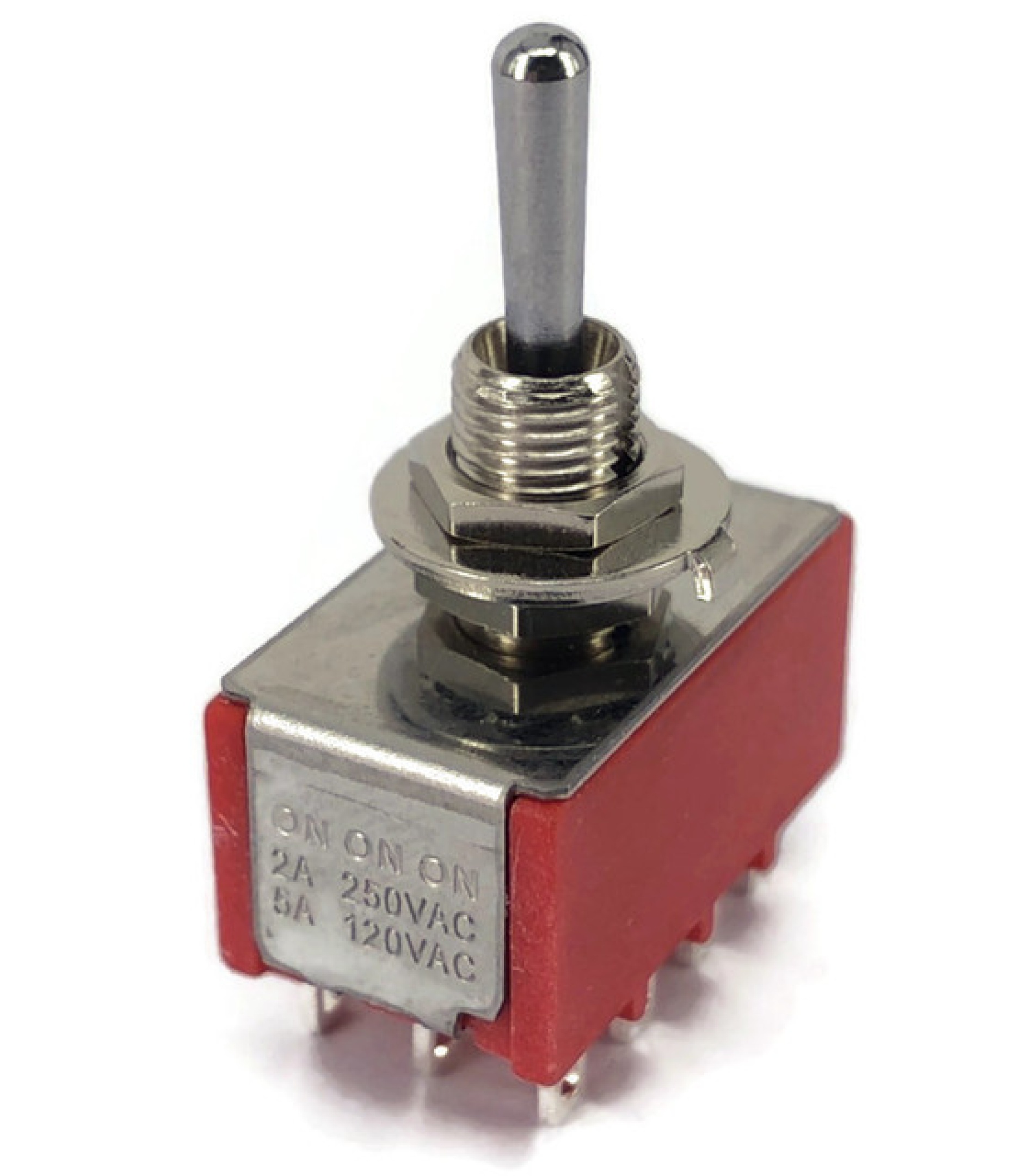 Mini Toggle Switch 1M Series 4PDT On-On-On