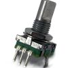 ROTARY ENCODER 11mm 20 Detents D shaft Without Switch Vertical