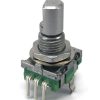 ROTARY ENCODER 11mm 20 Detents D shaft With Switch Vertical