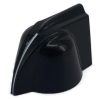 Chicken Head Black Knob 23x14mm Shaft 6.4mm