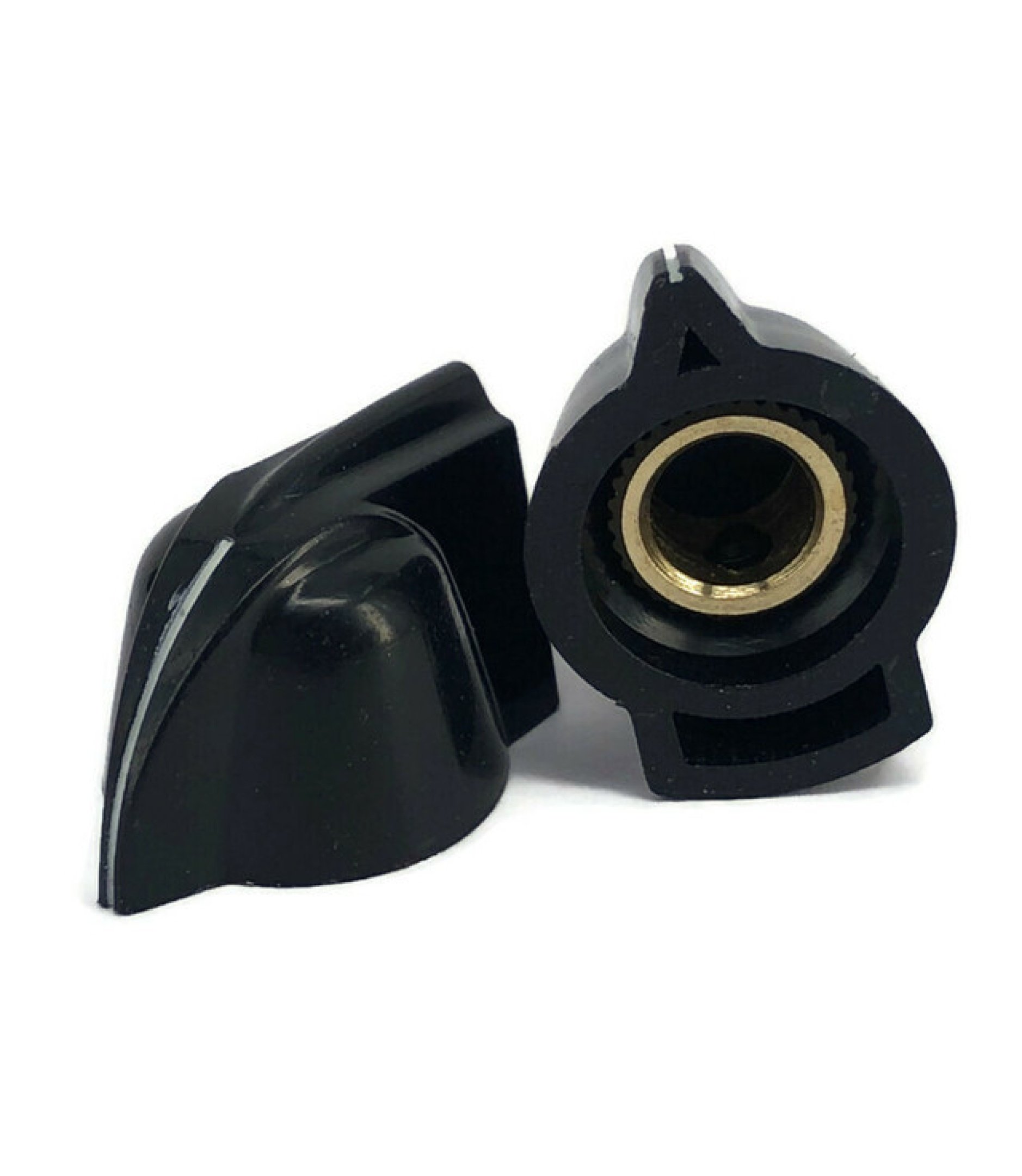 Chicken Head Black Knob 23x14mm Shaft 6.4mm