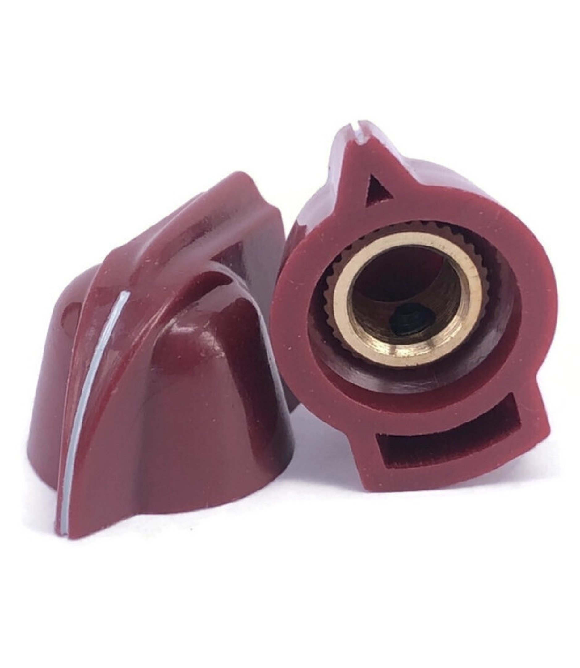 Chicken Head Oxblood Knob 23x14mm