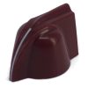 Chicken Head Oxblood Knob 23x14mm