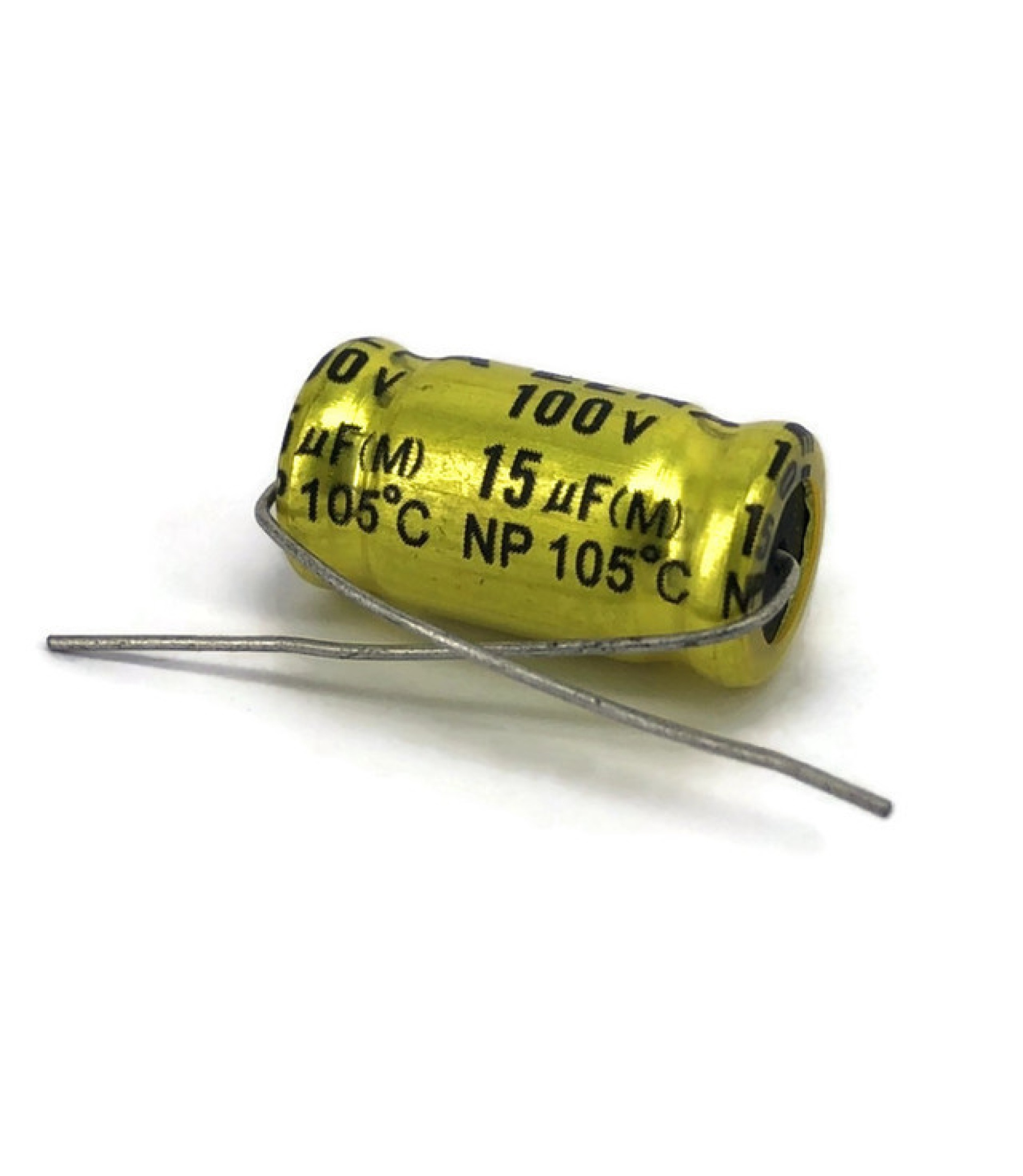 15uF 100V 105C Non-polarized Bipolar Electrolytic Capacitor 11x20mm