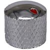 Silver Control Knob 16x15mm Shaft 6x18T