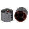 Silver Control Knob 16x15mm Shaft 6x18T