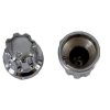 Silver Control Knob 13x17.5mm Shaft 6x18T
