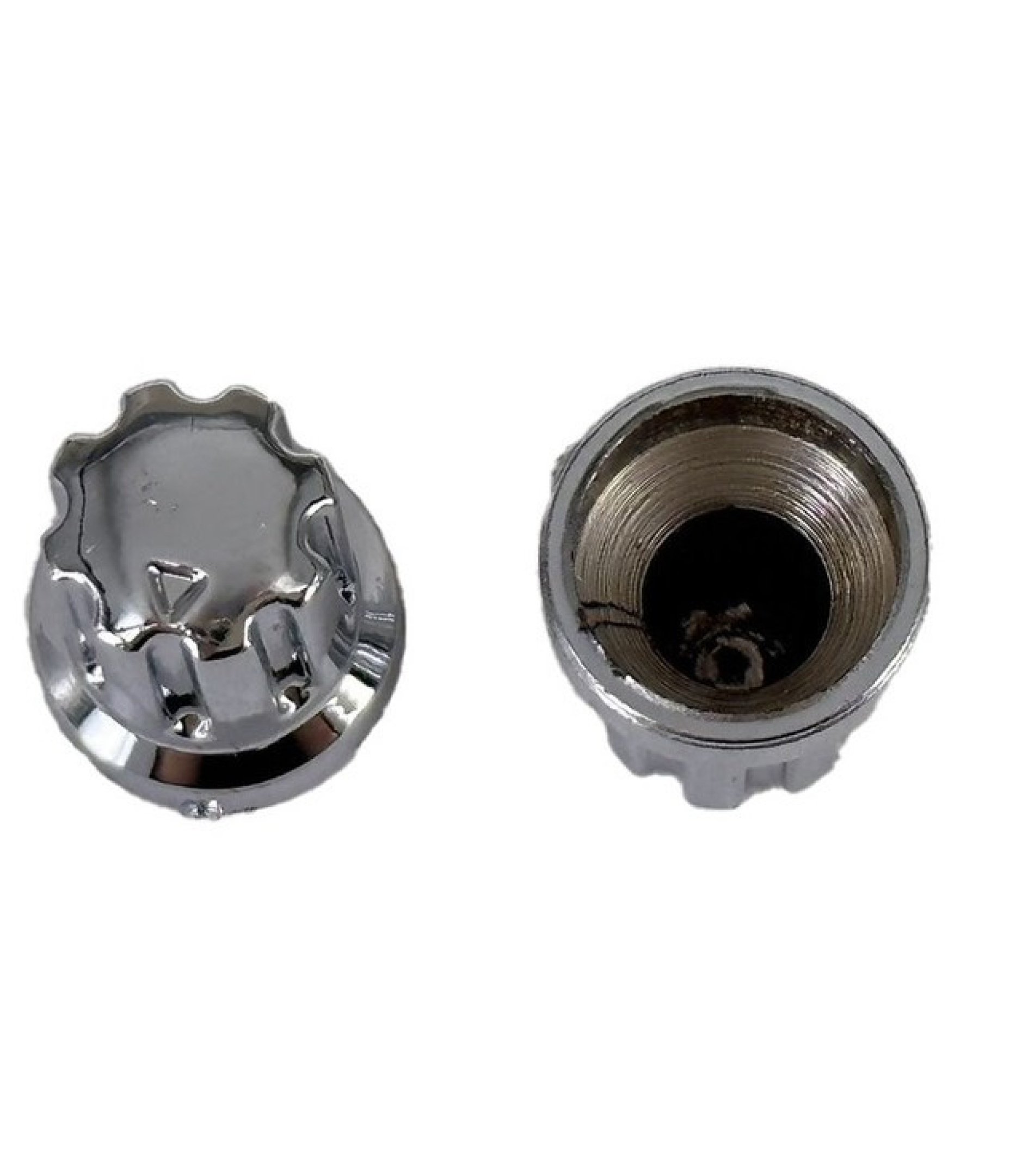 Silver Control Knob 13x17.5mm Shaft 6x18T