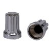 Silver Control Knob 13x17.5mm Shaft 6x18T