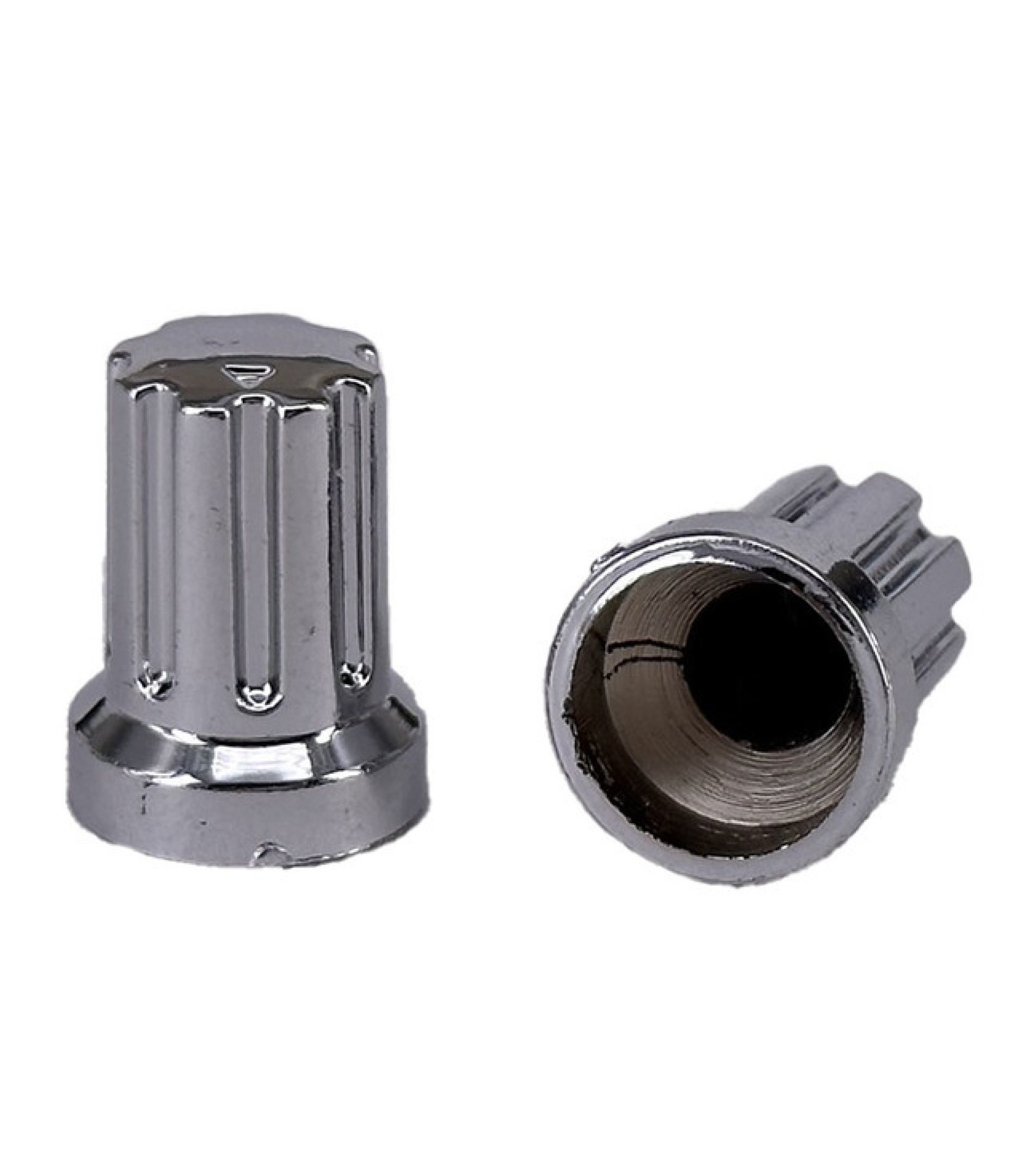 Silver Control Knob 13x17.5mm Shaft 6x18T