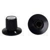 Black Rogan knob 23x17mm Shaft 6.4mm